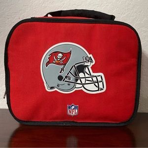 RARE NFL Tampa Bay Buccaneer Canvas Lunch Box. Insulated. Official NFL gear.